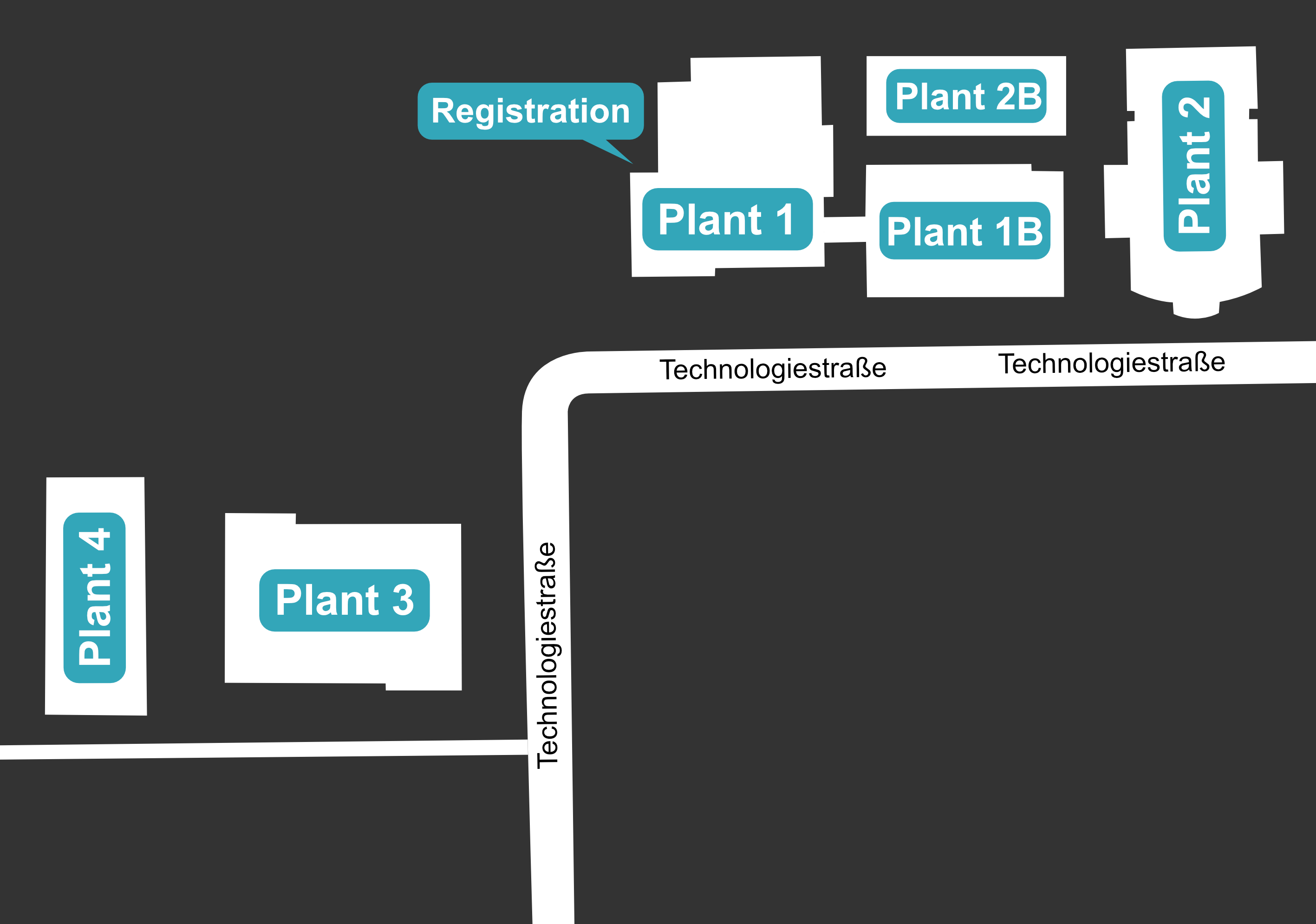 Lageplan der Werke